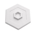 Patioplus U9275 5 in. Hexagon Door Knob Wall Shield PA160383